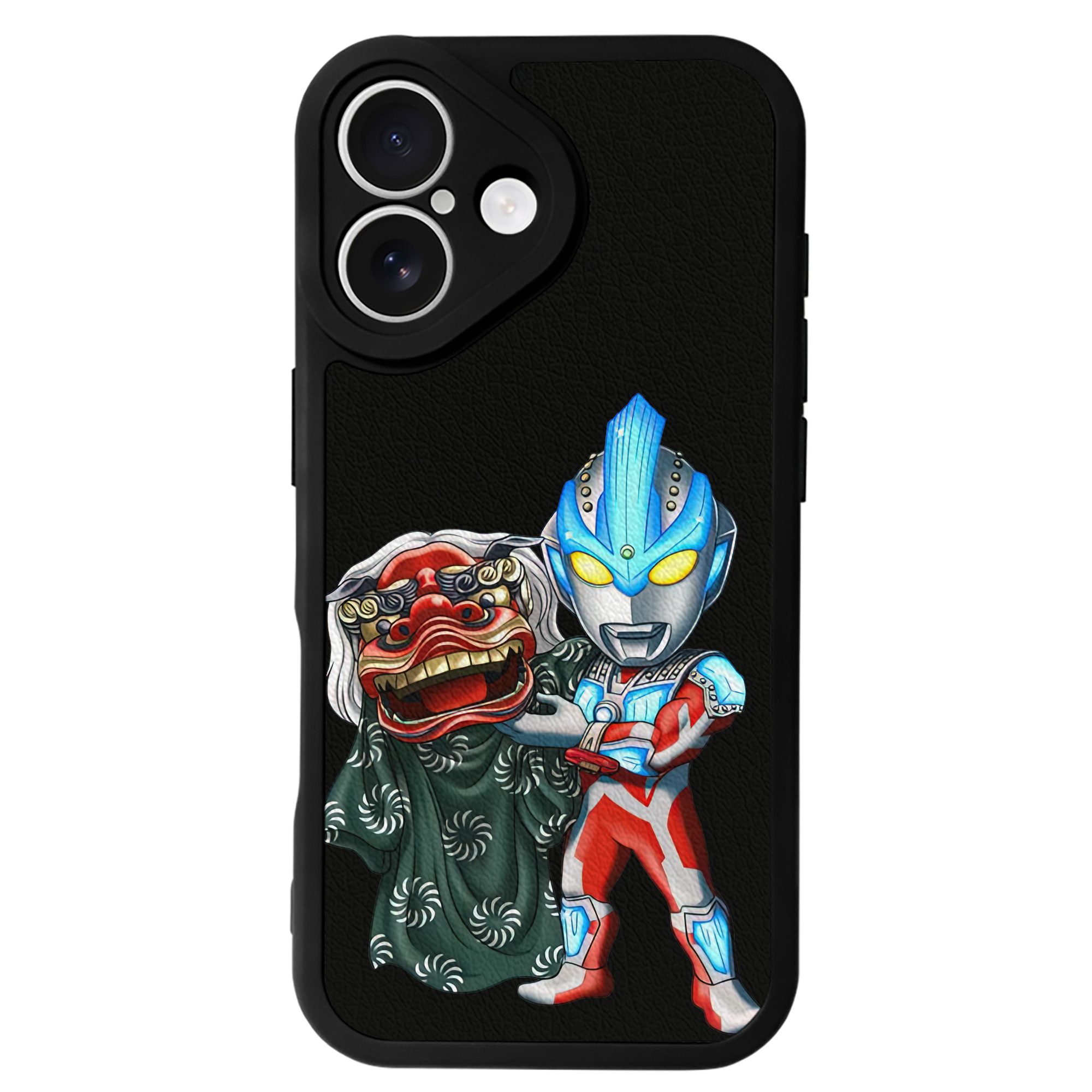 （画像用） ウルトラマン Ultraman 【iPhone 16シリーズ対応】シリコンスマホケース（レザー調） 材質：シリコン